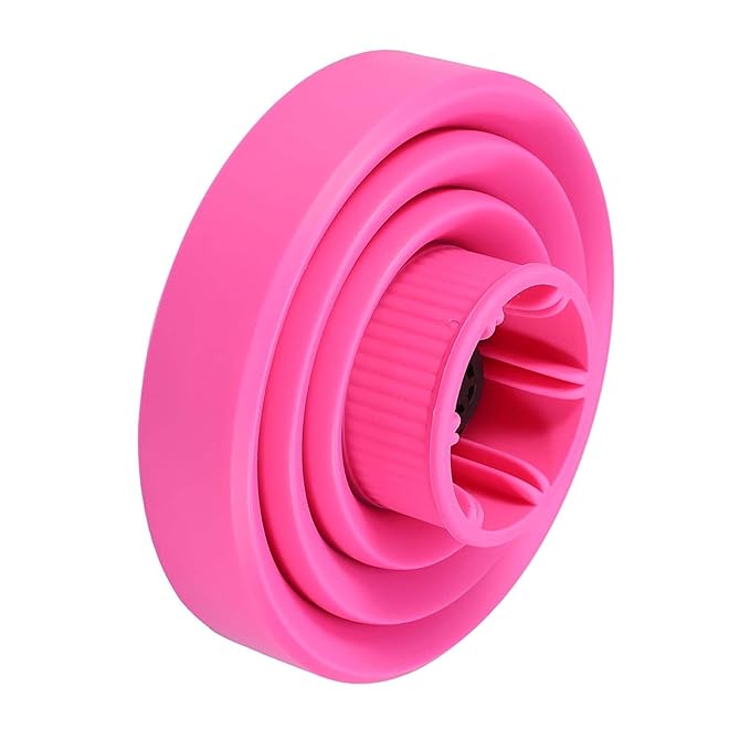 Volumizing Universal Hair Diffuser,Foldable Folding Hairdryer Hair Blower Diffuser,Styling Hairdressing Tool, 5Colors Optional(Black,Red,Blue,Pink,Green) (Pink)