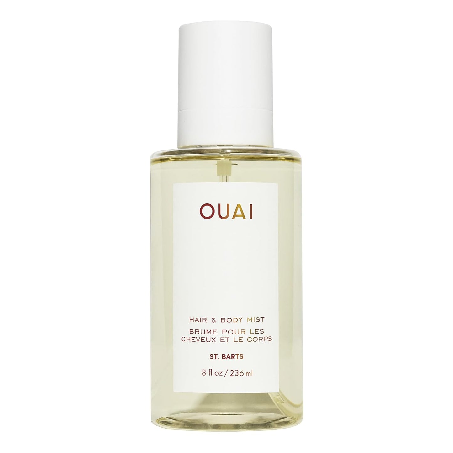 OUAI St. Barts Hair and Body Mist - Tropical-Scented Hair Perfume and Body Spray - Notes of Dragonfruit, Orange Blossom, Tuberose & Musk (8 Fl Oz) - Glowelle