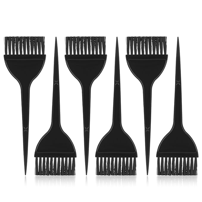 6Pcs Hair Coloring Dye Brush, Hair Color Applicator Brush Salon Accessorises Brushes for Stylist Supplies Salon Supplies Beauty Parlors Shampoo Oils Comb Dying Tools Accessories