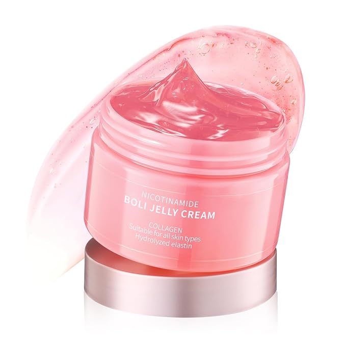 BOLI Collagen Jelly Cream - Moisturizing Hydrating Face Cream with Niacinamide & Hydrolyzed Collagen for All Skin Types (120g)