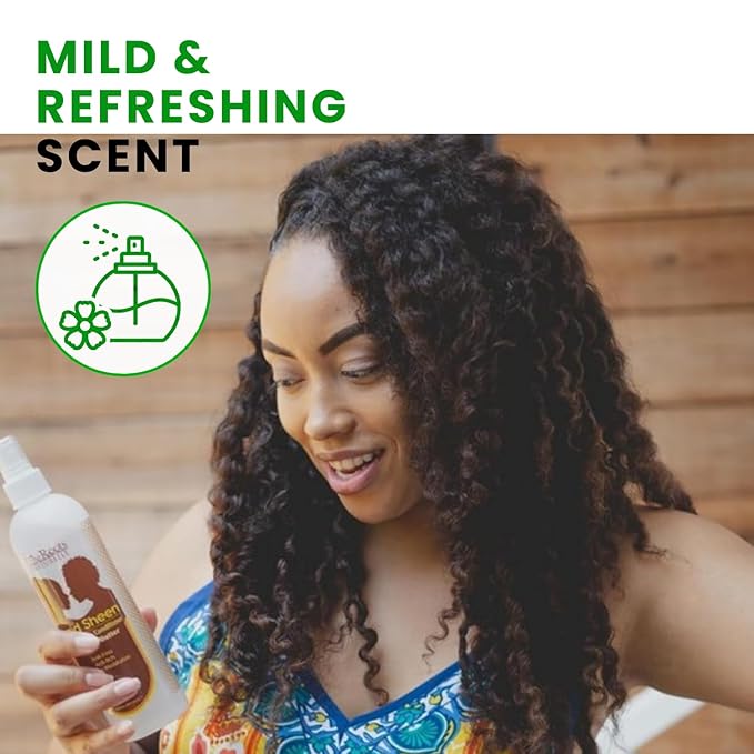 The Roots Naturelle Braid Sheen Braid Spray Twin Pack | 24 Fl Oz | Leave-in Conditioner with Shea Butter | Enriched with Vitamins and Essential Oils | Anti-Itch, Anti-Frizz | Great for Twists and Locs