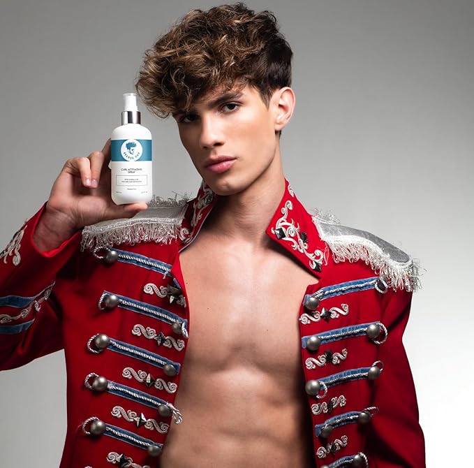 Avenue Man Curl Activating Spray - Frizz Free Activator for Defined, Irresistible Curls - Leave-In Conditioner with Marula Oil