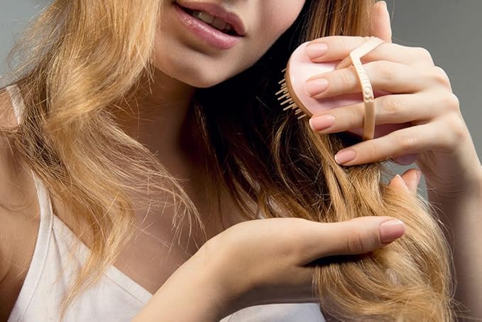 B118 Shower Head Brush/Exfoliator Shampoo Brush/Head Massager Scalp Stress Relax Shower Brush/Scalp Scrub Hair Brush Massager/Hair Massager for Hair Growth/Scalp Dandruff Brush Small Hair Brush