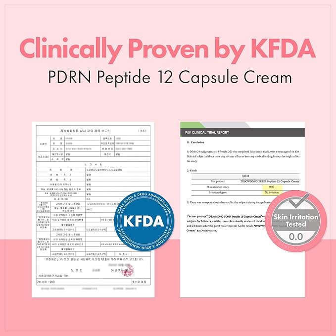 TOSOWOONG PDRN Peptide 12 Capsule Cream, Salmon DNA 10,000ppm, 12 Peptides Moisturizer for Anti Aging, Wrinkle & Fine Lines, 8 Hyaluronic Acids Hydration, Korean Skincare, 50ml / 1.69 fl. oz.