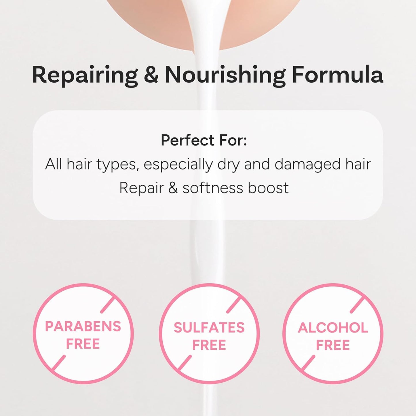 Korean Ampoule Hair Serum Mist with Camellia & Jojoba Oil – Nourishing & Moisturizing Hair Treatment, Frizz Control, Paraben & Sulfate Free, Baby Musk, 100ml / 3.38 fl oz