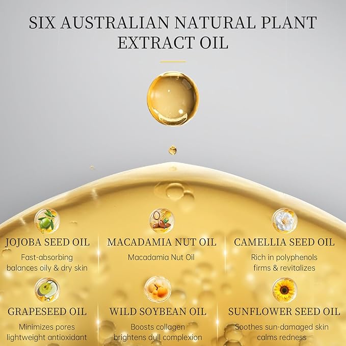 7 Day Type I & III Collagen Face Serums,Anti-Aging Wrinkle,Daily Line Smoothing Skin Care Treatment for Fine Lines, Post-Acne Scars | 3% Squalane + jojoba oil, 7 Individual Capsules