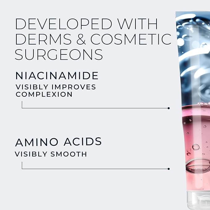 RoC Retinol Correxion Deep Wrinkle Serum Facial Cleanser with Niacinamide for Anti-Aging & Fine Lines,Makeup Remover,Ophthalmologist Tested Skin Care,6 oz,(Pack of 2)