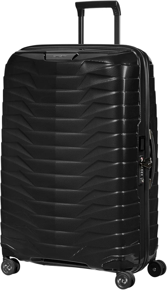 Samsonite Proxis Medium Hardside Luggage with Dual Spinner Wheels - Innovative Roxkin™ Lightweight Shell With Ultimate Durability- Includes TSA Lock, Ergonomic Telescoping Handle - Black