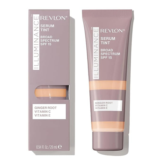 Revlon Illuminance Tinted Serum, Triple Hyaluronic Acid, Evens Out Skin Tone Over Time and Hydrates All Day, SPF 15, 213 Light Natural, 0.94 fl oz.