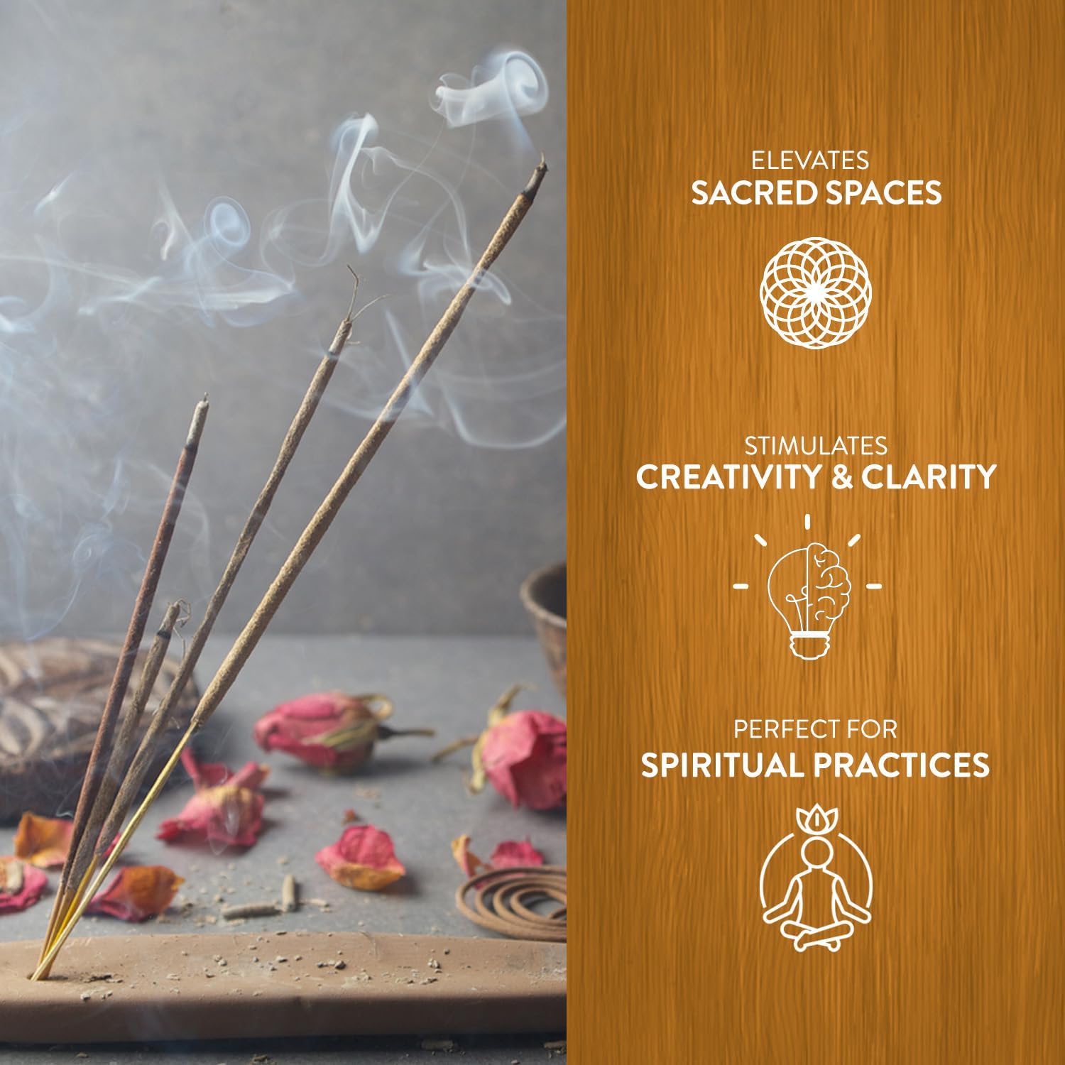 Sacred Elements Palo Santo Incense Sticks – 12 Boxes (100+ Hand-Rolled Sticks) – Indian Masala Incense with Authentic Peruvian Wood – for Meditation, Cleansing & Energy Protection. - Glowelle