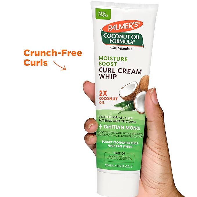 Palmer's Coconut Oil Formula Moisture Boost Curl Whip Cream, 8.5 oz. (Pack of 2)