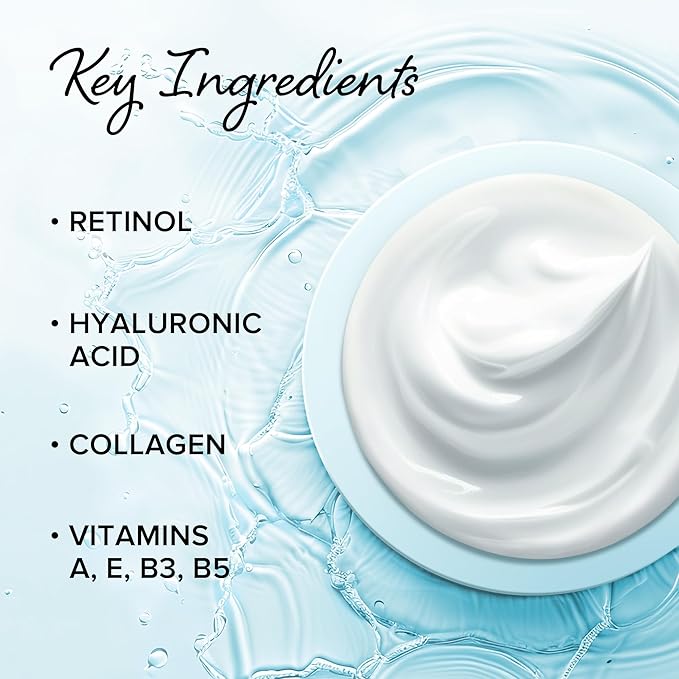 MAREE Bundle - Hair Styling Capsules & Face Moisturizer Collagen Cream - Keratin, Jojoba & Argan Oil, Hyaluronic Acid & Retinol - Leave-in Anti Frizz Conditioner & Anti Aging Face Cream with Vitamins