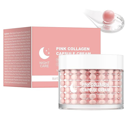 IREV Collagen Face Moisturizer, Moisturizing Facial Cream, Transparent Gel for Radiant Skin, Hydrating Night Face Skin Care, Jelly Cream for Dull, Uneven Tone 140g 4.9 OZ