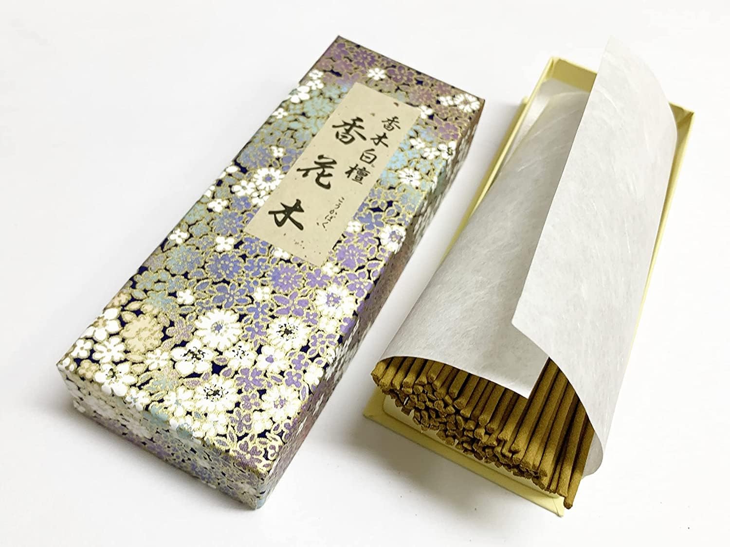 Sandalwood Japanese Incense Sticks byakudan koukaboku.Long-Established Incense Sticks Maker Awaji Baikundou. [Made in Japan] Awaji Island, Yellow - Glowelle