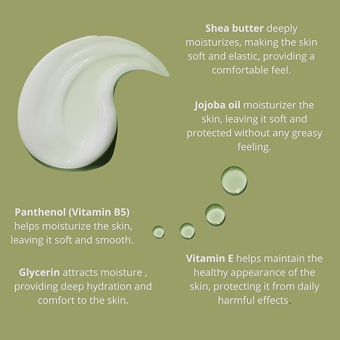 Hand Cream for Dry Cracked Hands-Shea Butter & Jojoba Oil-Moisturizing Lotion for Extremely Dry Skin, Fingertip & Cuticle Care-Vitamin E & Panthenol-For Women & Men-Airless Pump Bottle