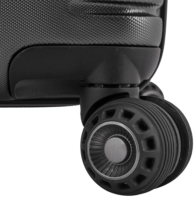 Traveler's Choice Archer Polycarbonate Hardside Spinner Luggage Set, Tie Down Straps, Grey, 3-Piece