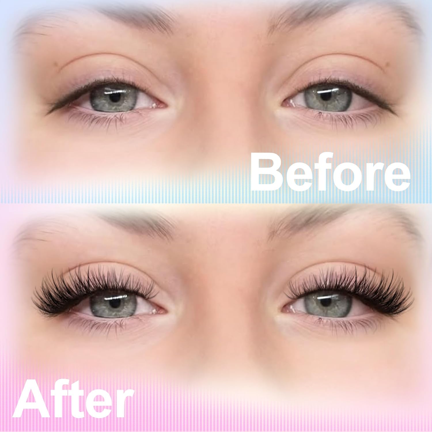 TNFVLONEINS Eyelash Clusters Wispy Cluster Eyelash Extensions Natural Lash Clusters C Curl Individual Lashes Fluffy Eye Lash Clusters Soft Lash Extension Fake Eyelashes - Glowelle