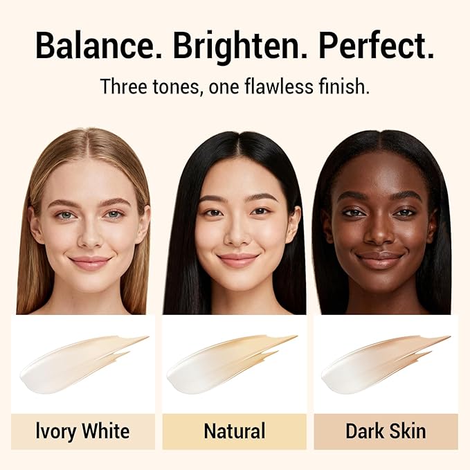 Blanc Cover Cream Stick, Korean Color-Changing Foundation Stick Full Coverage Base Concealer Makeup Dual-Ended with Detachable Brush for a Flawless Look (Natural)