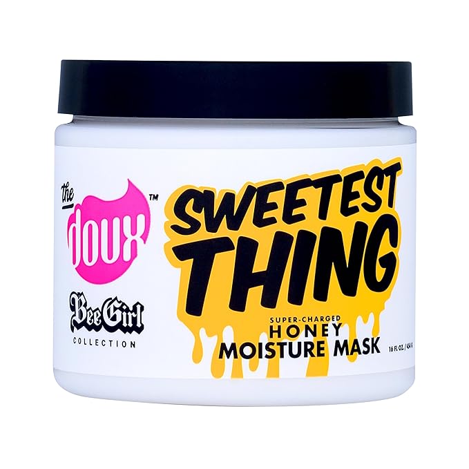 The Doux Sweetest Thing Honey Moisture Mask for Curly and Natural Hair – Deep Conditioner with Super-Charged Honey – Frizz Control, Intense Hydration & Repair for Dry, Damaged Hair –For All Curl Types