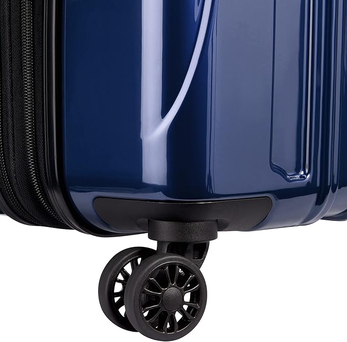DELSEY PARIS Helium Aero Hardside Expandable Luggage with Spinner Wheels, Blue Cobalt, 3-Piece Set (21/24/28)