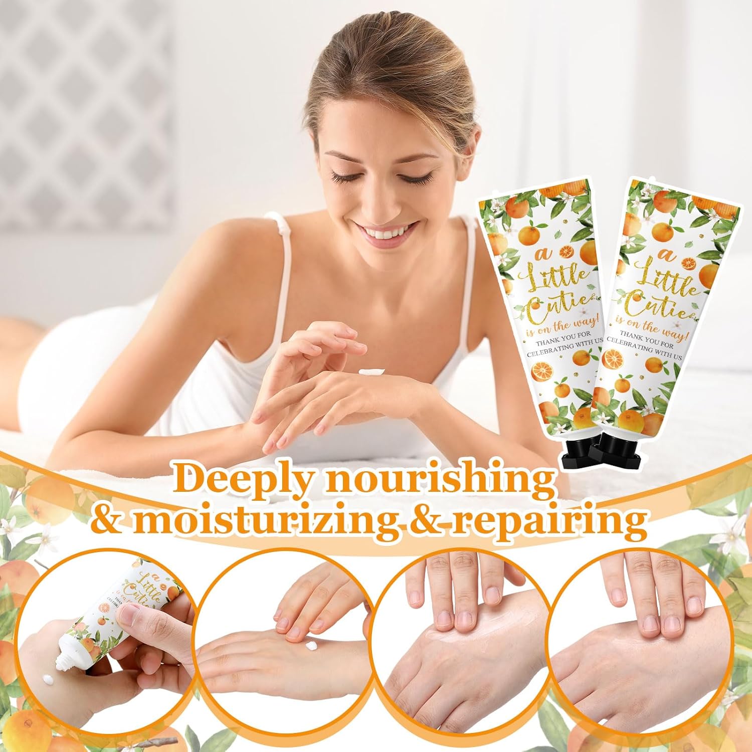 48 Sets Baby Shower Hand Cream Party Favors for Guests Gift Bulk Travel Size Hand Lotion Set for Baby Shower Wedding Christmas(Little Cutie) - Glowelle