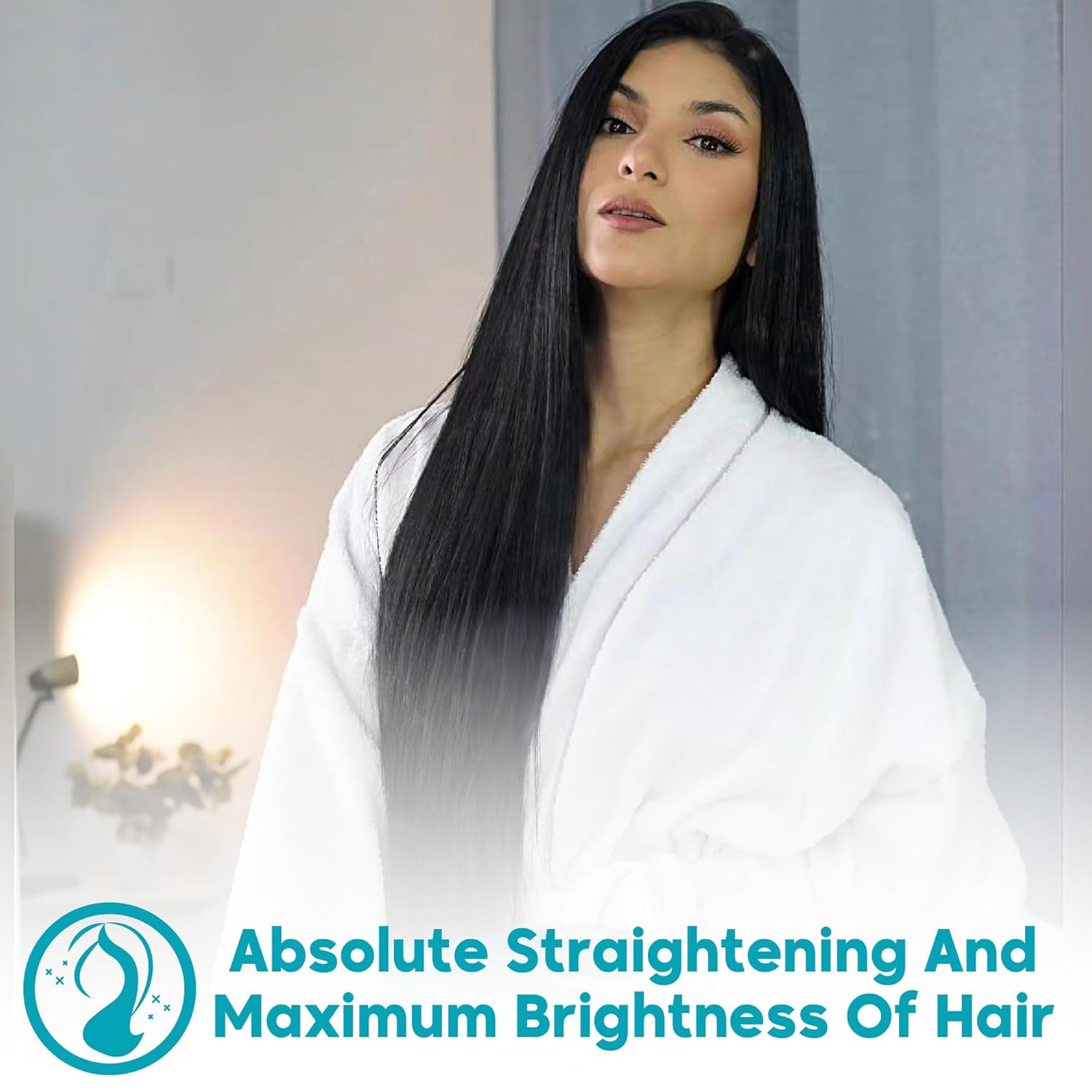 Amazonliss Keratin Hair Treatment Set 8.45 Fl Oz - Natural Ingredients ACAI, Smooths, Softens, Moisturizes, Adds Shine, Reduces Frizz. Ideal for Dry and Damaged Frizzy Hair. - Glowelle