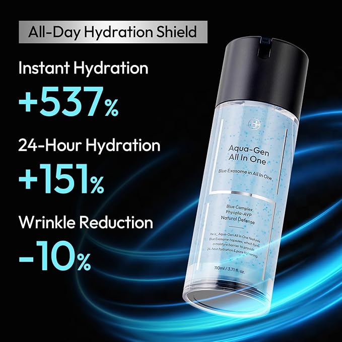 Men's Face Gel Moisturizer With Hyaluronic Acid for 24-Hour Hydration, Pore Minimizing and Non-Greasy Oil Control for All Skin Types - 3.71 fl oz