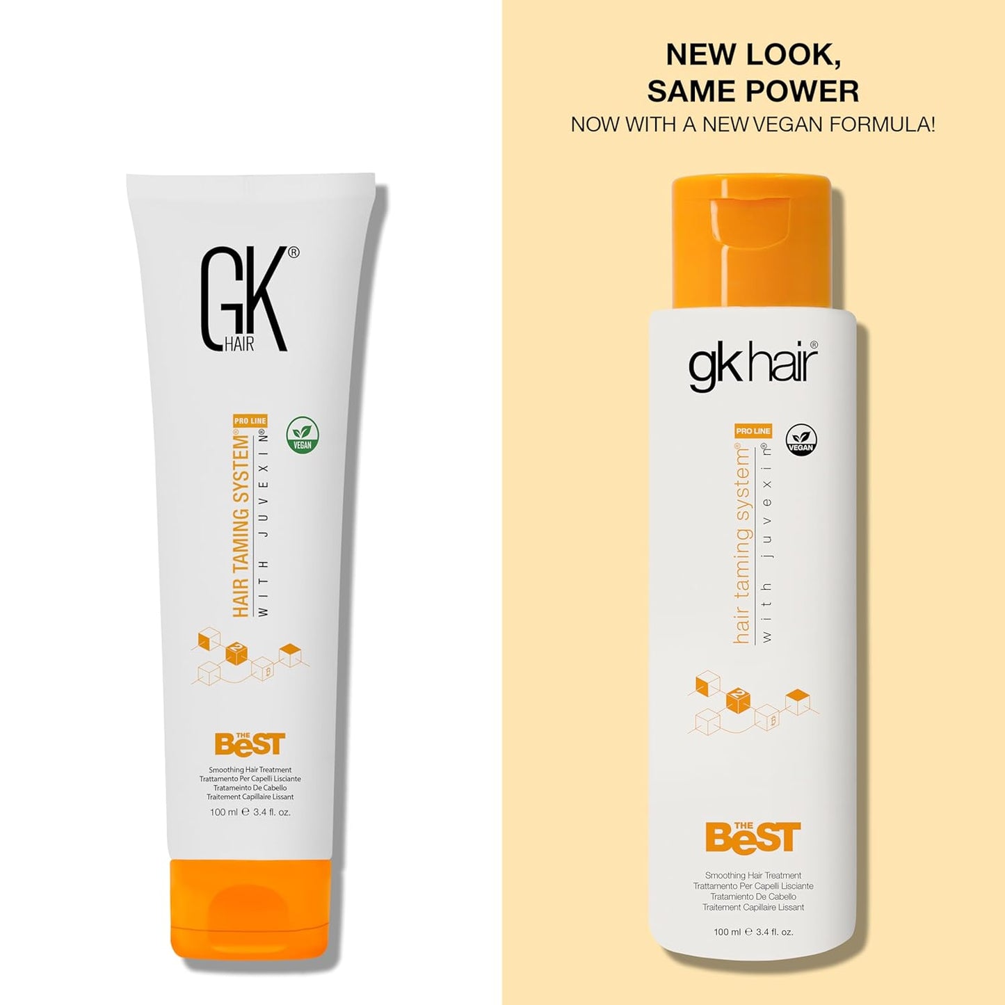 Keratin Hair Treatment Frizz Control Salon Smoothing Long Lasting Cream for All Frizzy Free Curly Dry Damaged - Professional Brazilian Complex Blowout Straightening For Silky Smooth - 3.4 Ounce - Glowelle