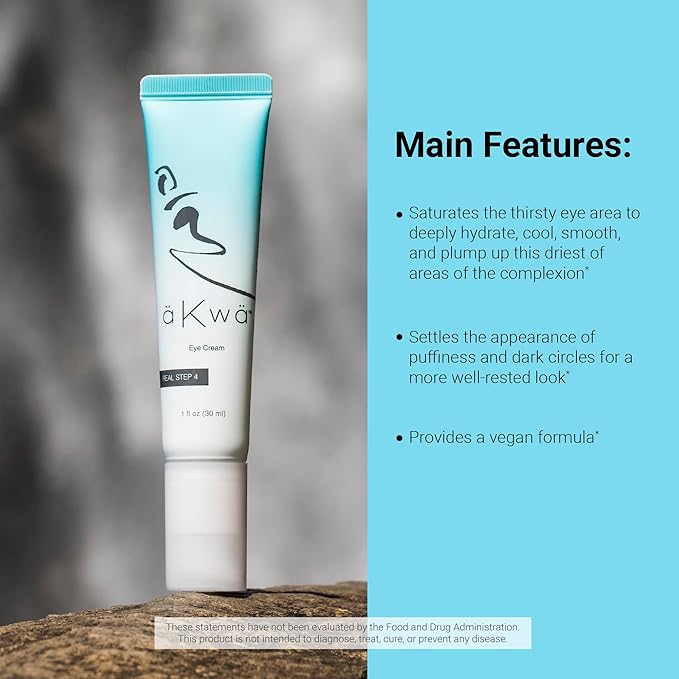 4Life - aKwa Refining Eye Cream - Hydrates & Smooths Eye Area, Plant-Based Formula with Collagen-Rich Tremella, Vitamin C & Green Tea - 1 fl oz