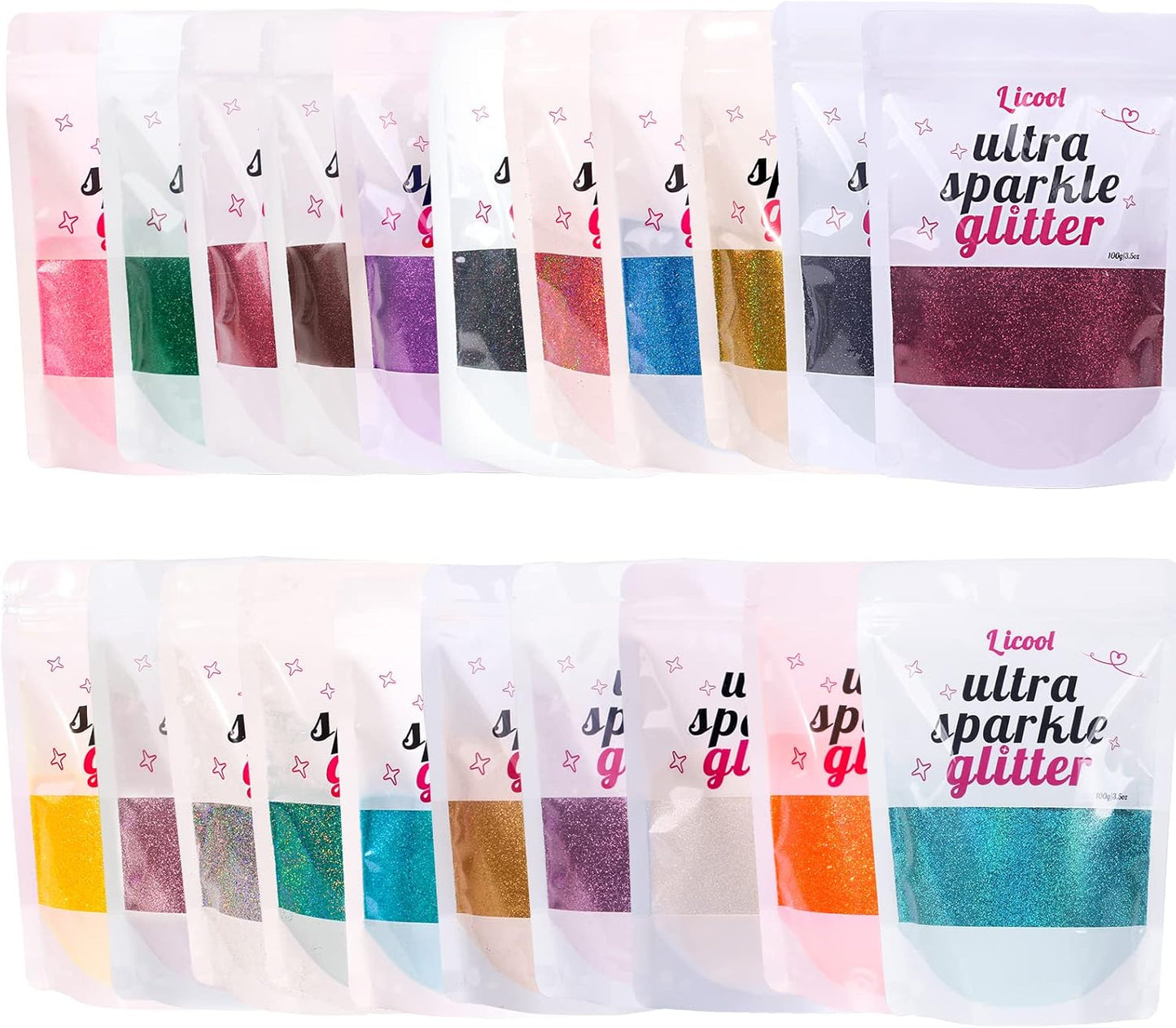 Fine Glitter for Nail Art, 100g/3.5oz Extra Fine Powder Packs for Epoxy Resin Art, Craft for Tumblers Candle Slime Making, Festival Body Face Eyeshadow Nail (Rose Blush)