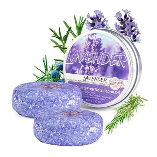 2PCS Shampoo Bar for Gray Hair,Purple Rain Shampoo Bar for Grey Hair,Shampoo Bars For Thinning Hair For Men & Women - Glowelle