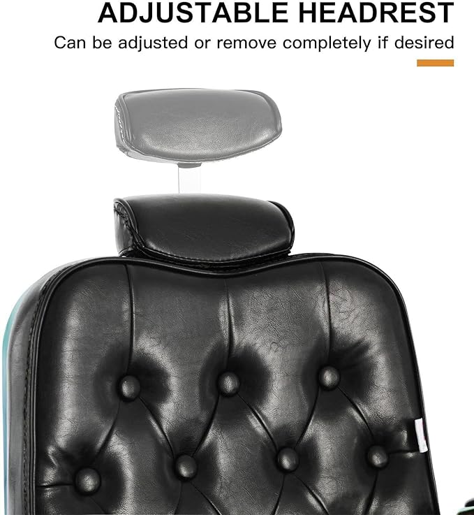 Artist hand Barber Chair All Purpose Hydraulic Recline Salon Chair Beauty Spa Vintage Barber Chair Heavy Duty Chair (Laser Frame)