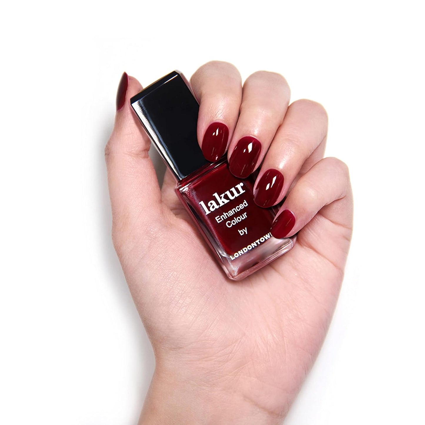 LONDONTOWN Lakur Nail Polish Lady Luck Dark Red