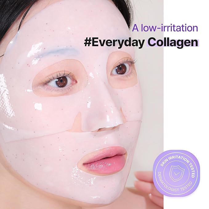 BIOHEAL BOH Collagen Remodeling Cream + Serum Gel Mask | Anti-Aging Pore-Tightening Set with Collagen Capsules for Firm, Smooth Skin | Moisturizer + 6 Hydrogel Sheet Masks