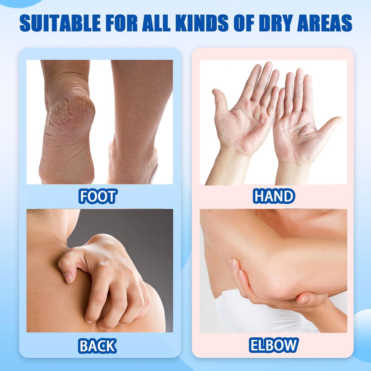 Crack Feet Prevention Stick,2pcs Anti Crack Foot Cream For Dry Heels,Moisturizing Foot Balm Stick for Women Men Dry Heels(Pink+Blue)