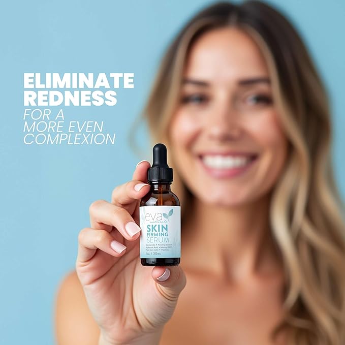 Eva Naturals Skin Firming Serum with Niacinamide and Hyaluronic Acid, 1 oz