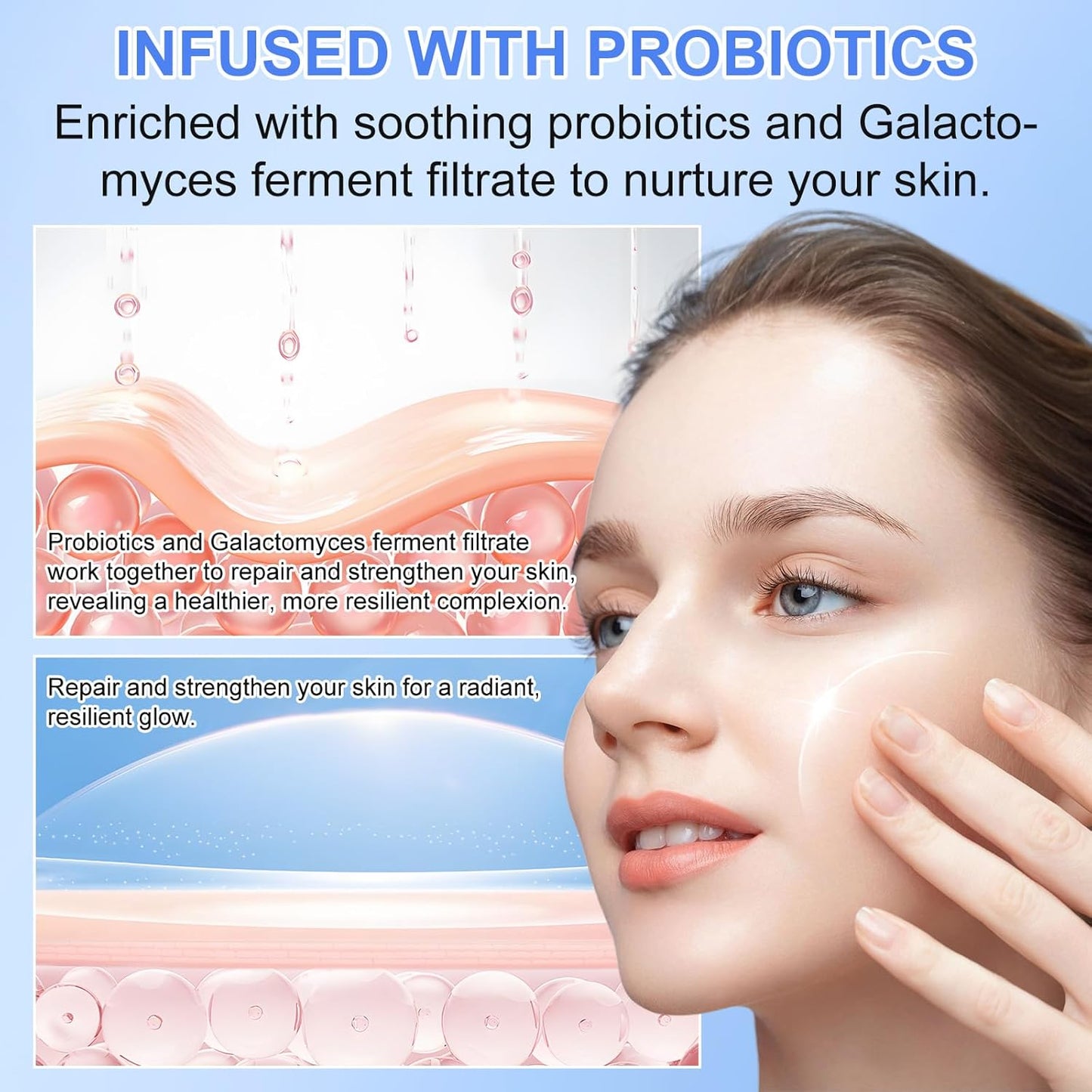 Collagen Face Mask - Overnight Hydrating Sheet Mask, Hydrogel Deep Wrapping Mask, Night Lifting Facial Masks for Women Skin Care, Restores Elasticity, Moisturizing & Firmness for All Skin Types (Skin) - Glowelle