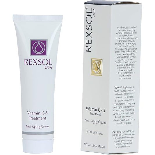 REXSOL 5% Vitamin C Treatment Anti-aging Cream. (54 ml / 1.8 fl oz)