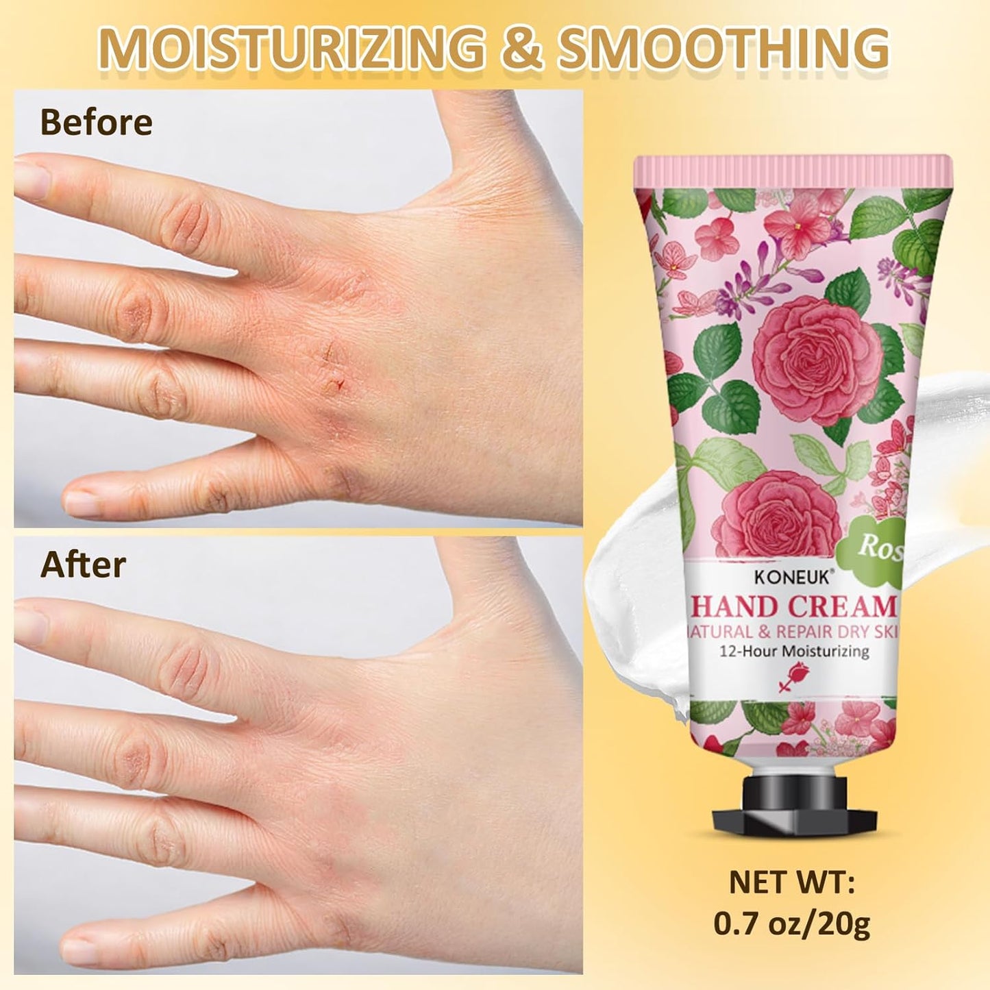 8 Pack Hand Cream Gifts Set For Women, Mini Hand Lotion Travel Size for Dry Cracked Hands, Bulk Hand Cream for Mom Gifts, Bridal Shower Favors, Birthday Gifts and Small Gifts for Women - Glowelle