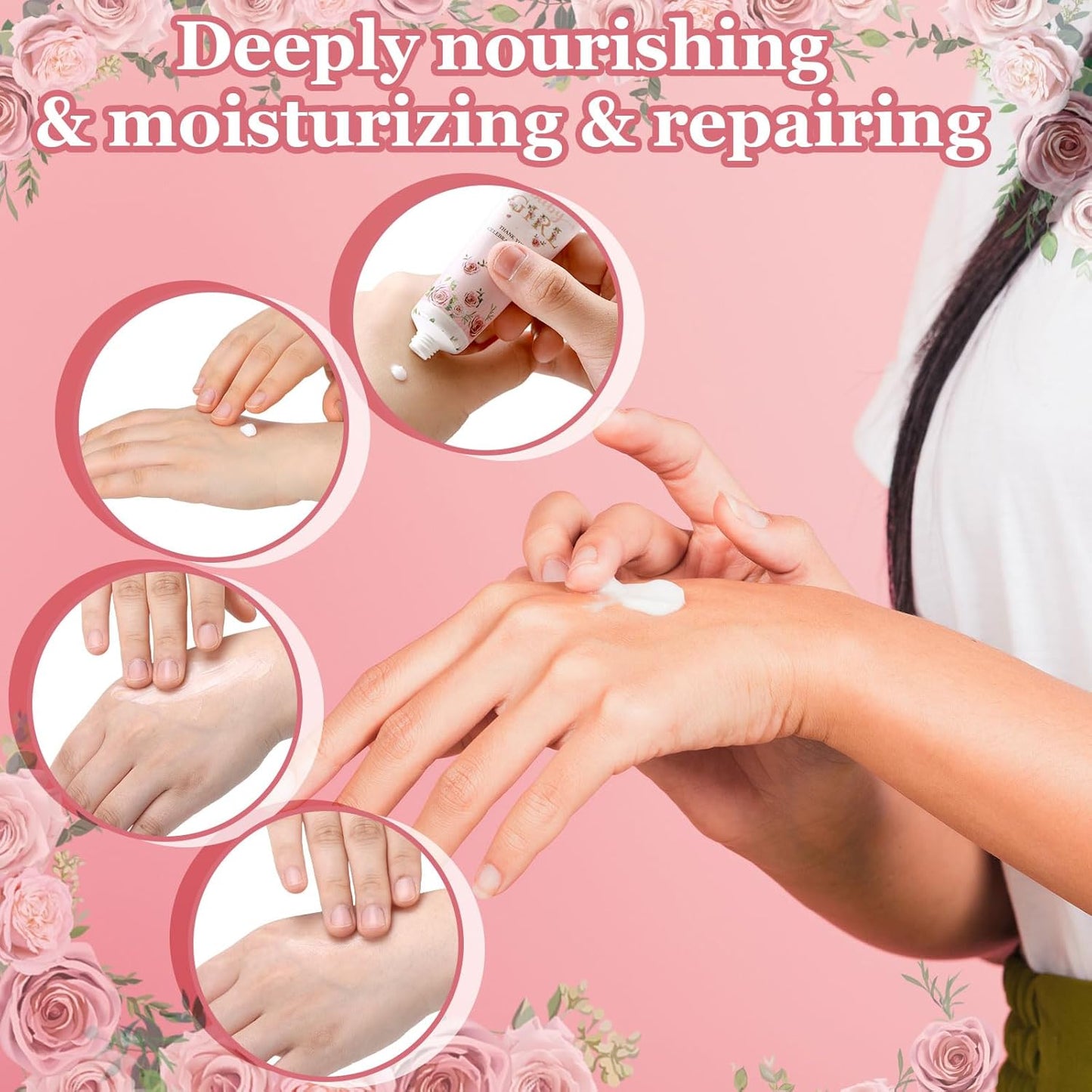 48 Sets Baby Shower Hand Cream Party Favors for Guests Gift Bulk Travel Size Hand Lotion Set for Baby Shower Wedding Christmas(Girl) - Glowelle