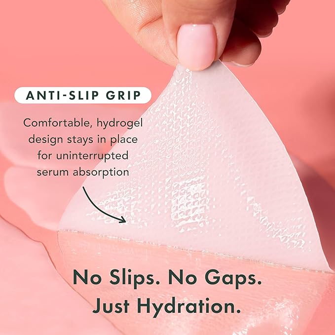 Rael Face Mask – Deep Hydration & Moisturizing Sheet Masks, Daily Skincare, Advanced PM Routine for Glowing Skin, Korean Skin Care (Collagen Salmon PDRN, 4 Count)