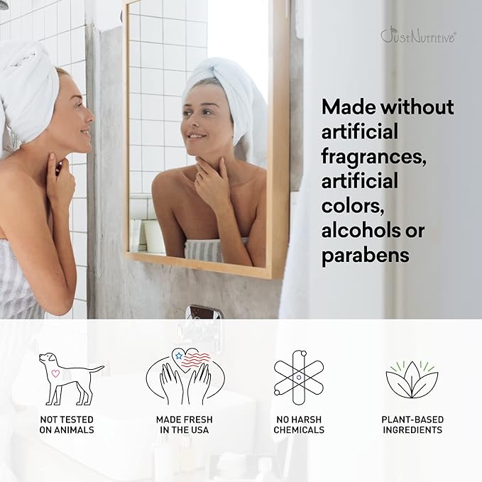 Just Nutritive Anti-Aging Nutritive Facial Lotion | Anti-Aging Treatment | Nutritive ingredients to help your skin repair and renew itself | Wrinkle Treatment | Eye Bags | Fine Lines 8 fl oz