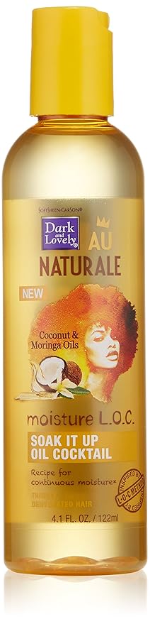 SoftSheen-Carson Dark and Lovely Au Naturale Moisture L.O.C. Soak It Up Oil Cocktail, 4.1 fl oz
