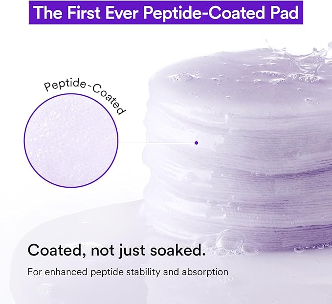 Collagen Peptide Jelly Toner Pads | Dual-Function Skincare for Wrinkle Care | Pore Tightening, Elasticity Boost, and Glow Radiance, Korean Skincare | 6.76 fl.oz.(200ml)*70Pads