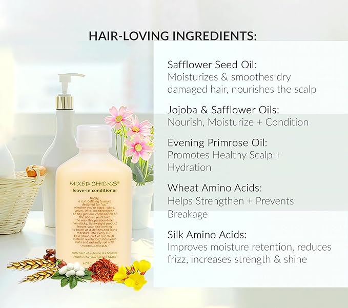 Mixed Chicks Curl Defining & Frizz Eliminating Leave-In Conditioner, 6.7 fl.oz.