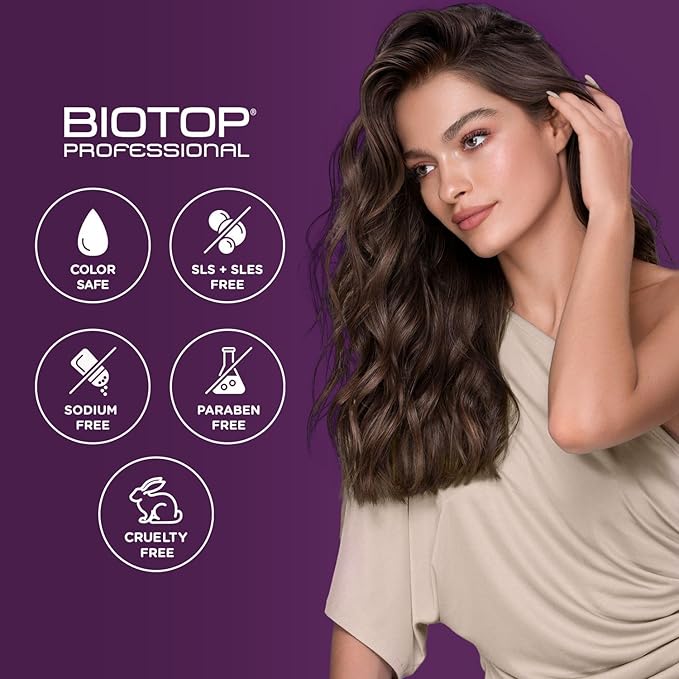 Biotop Professional Pro-Active Hair Soufflé - Curl Enhancing Leave In Styling Cream for Flexible & Frizz-Free Curls - Made with Almond Oil, Coconut Oil & Avocado Oil - Cruelty-Free Hair Care (11.15oz)