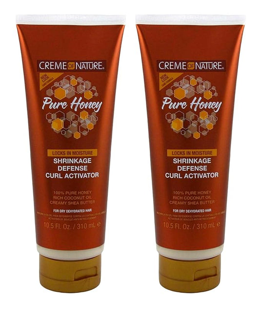 Creme Of Nature Pure Honey Curl Activator 10.5 Ounce Tube (310ml) (2 Pack)
