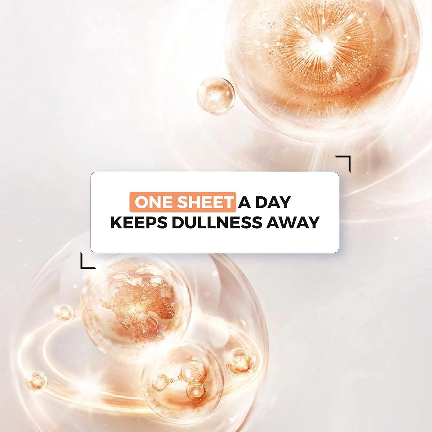 BEYOND Intensive Ampoule Mask 2X with Vitamin C and Niacinamide for and Sensitive Skin - Dermatologically Tested Hypoallergenic Facial Sheet Masks (25 ml/0.85 fl oz * 10 sheets)