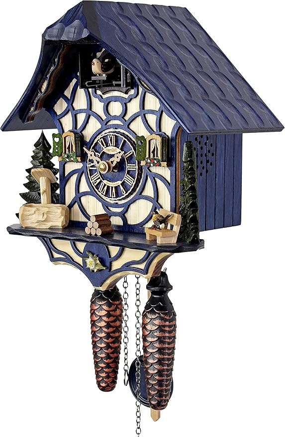 Quartz Cuckoo Clock - Magic Blue AH 34 QM