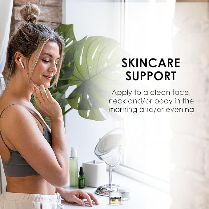 MASON NATURAL Coconut Oil Beauty Cream, Hydrating Moisturizer With Collagen for Smooth & Firm Skin, 2 oz